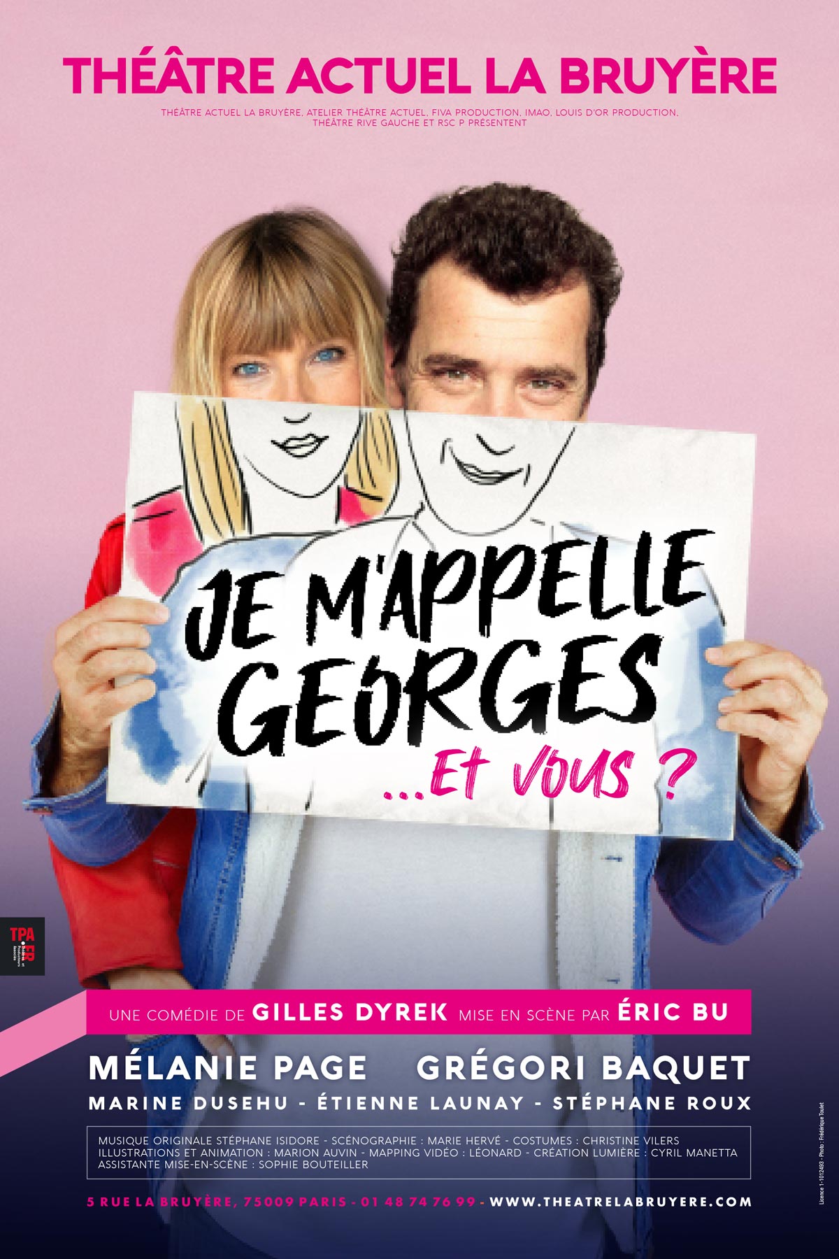 Je m'appelle Georges... Et vous ? Comédie romantique au Théâtre Actuel La Bruyère dès le 22 janvier 2025